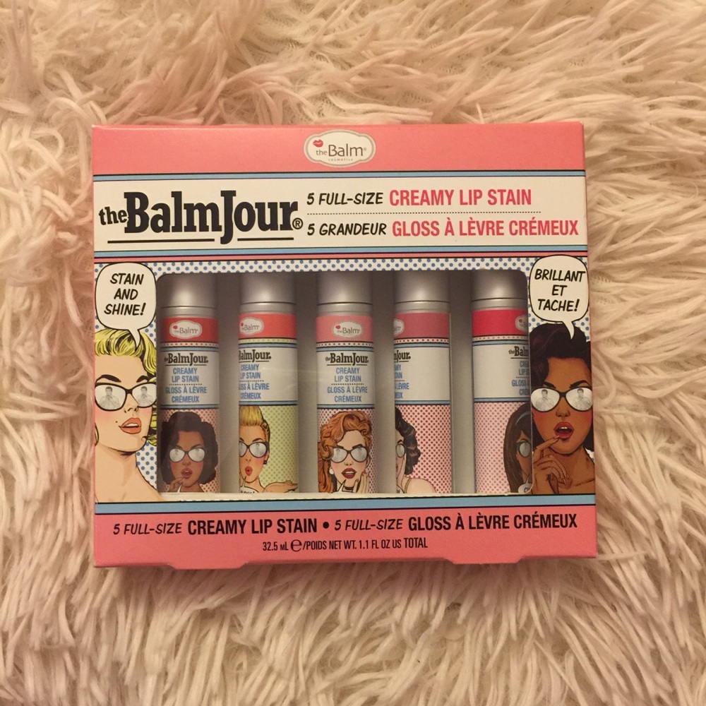 The Balm - 5 FULL SIZE creamy lip stains